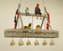 Hi-Lite MFG Co. H-73Y-D-BK01 - 3-LITE POT RACK